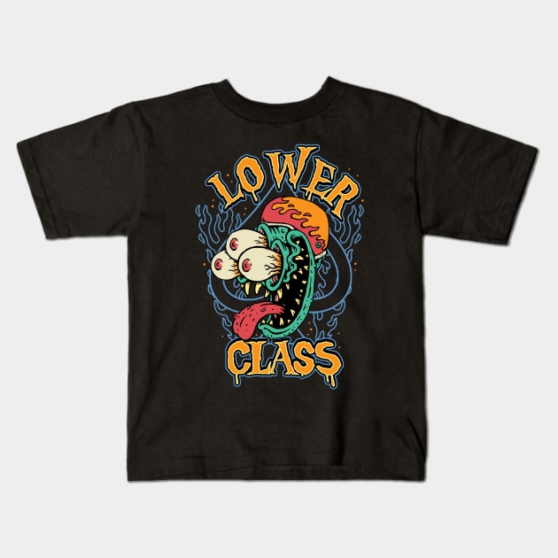 Lower Class Monster Fink Kids T-Shirt by MonstersandMartians